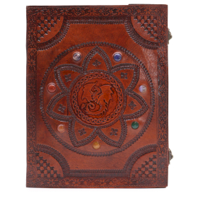 Agendă Extra Mare - Pietre Chakra Mandala Dragon - 100 pagini - 25x34cm