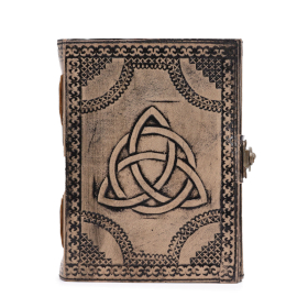 Triquetra Circulară - Agendă Esoterică - Maro Deschis - 200 pagini cu cusătură la margini - 17,5x12,5x3cm