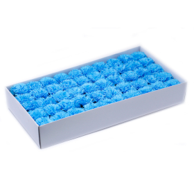50x Flori de Săpun pentru Mâini Îndrăznețe - Garoafe - Albastru